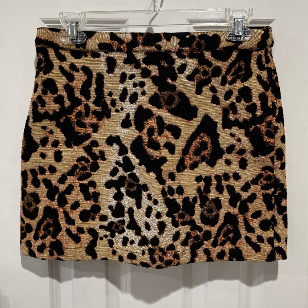Leopard Skirt Topshop US Sz 6